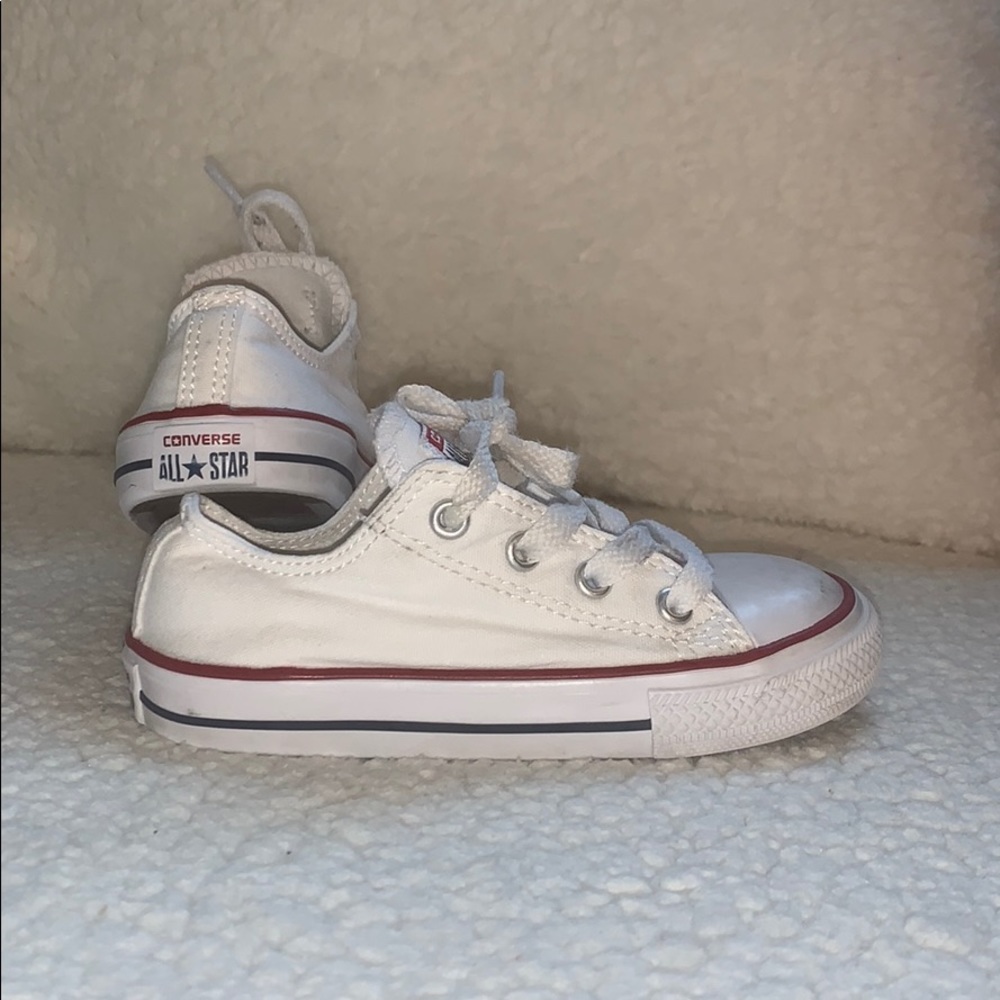 White Toddler Converse Size 8T